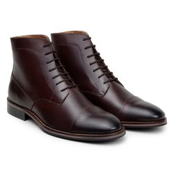 Bota Masculina Londres Couro Chocolate - SOPRAFFINO