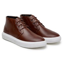 Bota Casual Comfort Stepper Detroit Couro Havana - SOPRAFFINO