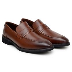 Sapato Masculino Loafer Milan Couro Havana - SOPRAFFINO