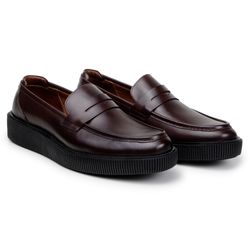 Sapato Masculino Loafer Boston Chocolate - SOPRAFFINO