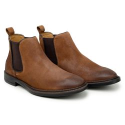 Bota Chelsea Moscou Camurça Aged Castanho - SOPRAFFINO