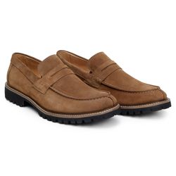 Sapato Masculino Siena Loafer Castanho - SOPRAFFINO