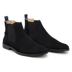 Bota Masculina Berlim Chelsea Camurça Preto - SOPRAFFINO