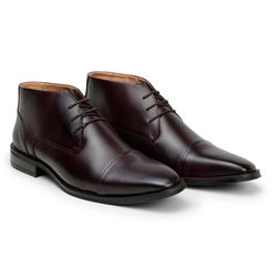 Bota Masculina Ankle Boot Lisboa Chocolate - SOPRAFFINO