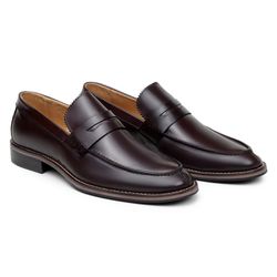 Sapato Masculino Paris Loafer Couro Chocolate - SOPRAFFINO