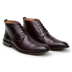 Bota Masculina Ankle Boot Kiev Chocolate - SOPRAFFINO