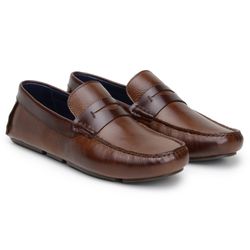 Mocassim Masculino Sopraffino Drive Couro Havana - SOPRAFFINO