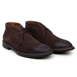 Bota Ankle Boot Moscou Camurça Aged Café - SOPRAFFINO