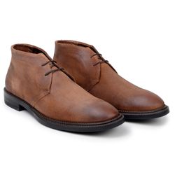 Bota Ankle Boot Moscou Camurça Aged Whisky - SOPRAFFINO