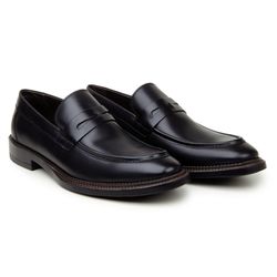 Sapato Masculino Loafer Verona Couro Preto - SOPRAFFINO