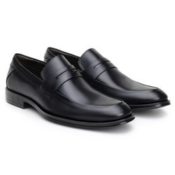 Sapato Turim Loafer Couro Preto - SOPRAFFINO