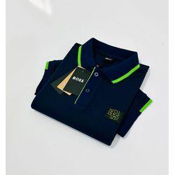 GOLA POLO HUGO BOSS AZ MARINHO DIFERENCIADA - SP GRIFES - Camisetas Importadas no Atacado