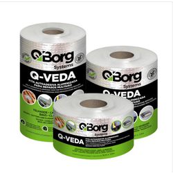 FITA ASFALTICA AUTO ADESIVA ALUMINIZADA - Q-BORG - SUPER IMPER