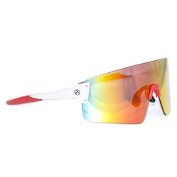 Oculos Absolute Prime Ex Branco/vermelho Lente Ver... - Station Bike