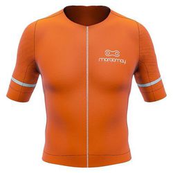 Camisa Manga Curta Marcio May Masculina Pro Orange... - Station Bike