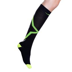 Meia Compressao Elite Fem 34-39 Preto/verde - 7102... - Station Bike