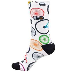 Meia Marcio May Funny Minimalist Branca Colorida -... - Station Bike