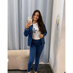Calça jeans em moletinho - 34265 - Stefania