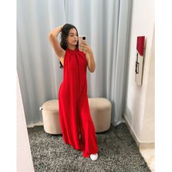 Macacão Vermelho Helena - 34016 - Stefania