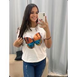 T-shirt Borboleta Color - 34138BO - Stefania