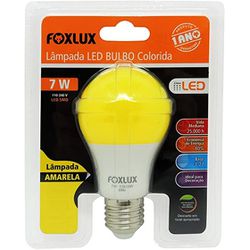 Lâmpada led bulbo 7w/biv - Amarelo - Foxlux - 9011 - STH Santa Helena