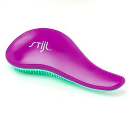 ESCOVA COLLOR ROXO C/ VERDE DE DESEMBARACAR - R100... - STIJL 