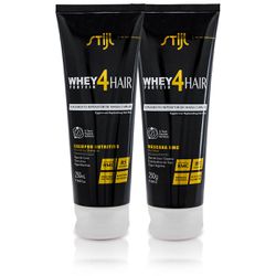 KIT NUTRIÇÃO WHEY 4 HAIR SHAMPOO MASCARA - R100466... - STIJL 