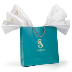 SACOLA COM SEDA PARA PRESENTE SEAMAR - R100484 - STIJL 