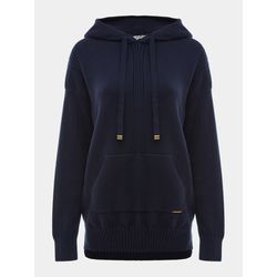 BLUSA ALONGADA EM MALHA COM CAPUZ E BOLSO CANGURU ... - STILOMOR