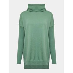 blusa alongada c/ gola anselmi verde - 25441 - STILOMOR