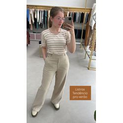 BLUSA VISCOLINHO COM LISTRAS - 25127 - STILOMOR