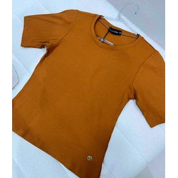 Blusa Malha Canelada Petenatti Camel - 26126 - STILOMOR
