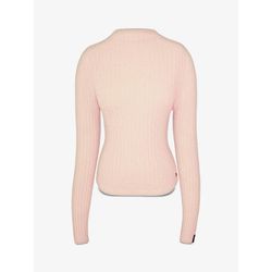 Blusa Malha Canelada Fio Pluma Bege - 21535 - STILOMOR