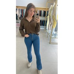 Calça Jeans Boot Cut Clara Baixa Estatura - 24144 - STILOMOR
