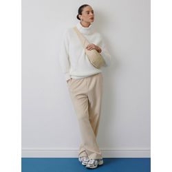 Blusa Fio Nuvem Canelada C Gola Nori Branco - 2823 - STILOMOR