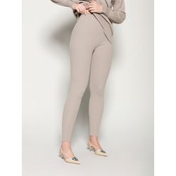 Calça Tricot Canelada Biamar Cinza - 28399 - STILOMOR