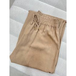 Calça Linho Bege Anselmi - 28285 - STILOMOR