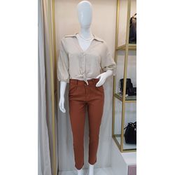 Calca jeans mom marrom - 24151 - STILOMOR