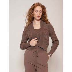 Casaco Ponto Vazado Biamar Marrom - 28470 - STILOMOR