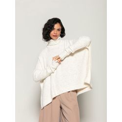 Capa Oversized c/ Mangas Removíveis e Gola Alta Bi... - STILOMOR