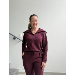 Conjunto Molecotton Gola Ziper Cereja - 28623 - STILOMOR