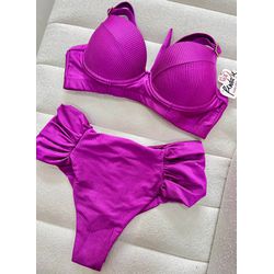 Biquini Canelado Violeta - 13788 - STILOMOR
