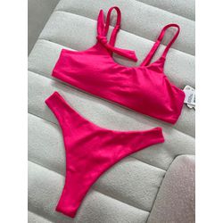Biquini Top Croco Rosa - 13799 - STILOMOR