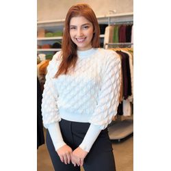 Blusa Ponto Escama Biamar Branca - 21550 - STILOMOR