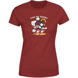 Camiseta Baby Look Feminina Bordô Fogo na Bomba St... - Stillo's Brother