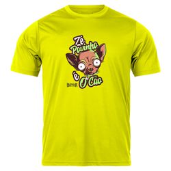 Camiseta Masculina Amarela Zé Povinho é o Cão Stil... - Stillo's Brother