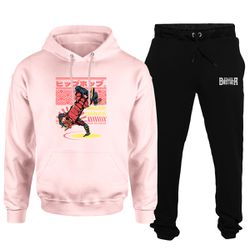 Kit Blusa Rosa e Calça Moletom Samuray Breakdance - Stillo's Brother