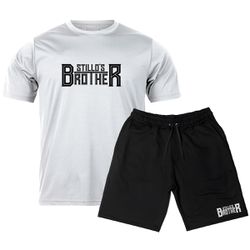 Kit Camiseta Branca e Bermuda Moletom Stillo's Bro... - Stillo's Brother