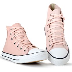 Bota Feminina Couro Legítimo New York - Nude - ST1... - St. Lucy