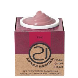 Gel Advance Blindagem Pink 30ml - Nails 21 - Bella Store